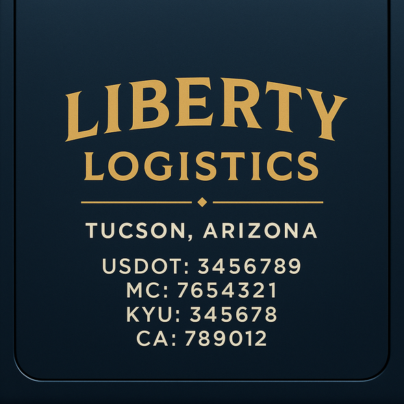 Truck Door Decal Sticker Signs With USDOT, MC, KYU, CA & Others | US DOT Compliant Truck Door Signs For Semi-Trucks, Work Trucks, Hot Shots (Set of 2)