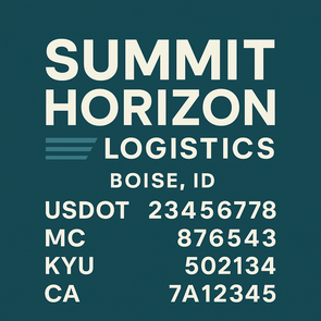 Truck Door Decal Sticker Signs With USDOT, MC, KYU, CA & Others | US DOT Compliant Truck Door Signs For Semi-Trucks, Work Trucks, Hot Shots (Set of 2)