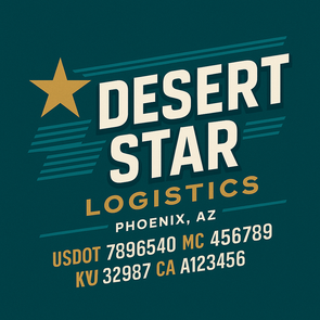 Truck Door Decal Sticker Signs With USDOT, MC, KYU, CA & Others | US DOT Compliant Truck Door Signs For Semi-Trucks, Work Trucks, Hot Shots (Set of 2)