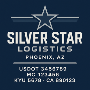 Truck Door Decal Sticker Signs With USDOT, MC, KYU, CA & Others | US DOT Compliant Truck Door Signs For Semi-Trucks, Work Trucks, Hot Shots (Set of 2)