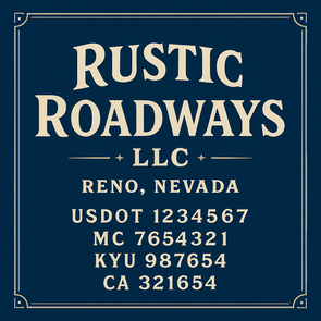 Truck Door Decal Sticker Signs With USDOT, MC, KYU, CA & Others | US DOT Compliant Truck Door Signs For Semi-Trucks, Work Trucks, Hot Shots (Set of 2)