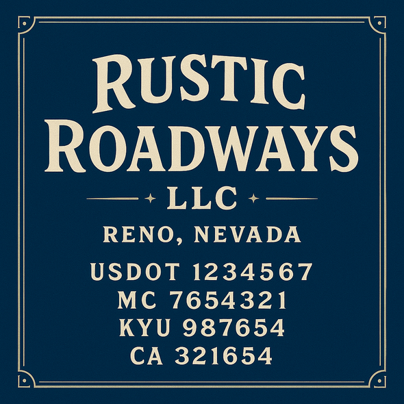 Truck Door Decal Sticker Signs With USDOT, MC, KYU, CA & Others | US DOT Compliant Truck Door Signs For Semi-Trucks, Work Trucks, Hot Shots (Set of 2)