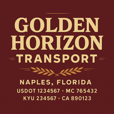 Truck Door Decal Sticker Signs With USDOT, MC, KYU, CA & Others | US DOT Compliant Truck Door Signs For Semi-Trucks, Work Trucks, Hot Shots (Set of 2)