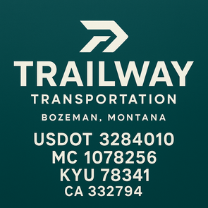 Truck Door Decal Sticker Signs With USDOT, MC, KYU, CA & Others | US DOT Compliant Truck Door Signs For Semi-Trucks, Work Trucks, Hot Shots (Set of 2)