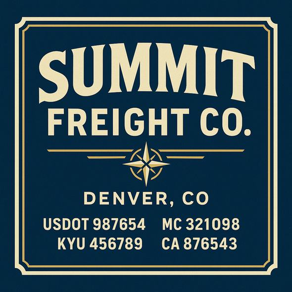 Truck Door Decal Sticker Signs With USDOT, MC, KYU, CA & Others | US DOT Compliant Truck Door Signs For Semi-Trucks, Work Trucks, Hot Shots (Set of 2)