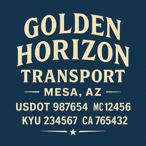 Truck Door Decal Sticker Signs With USDOT, MC, KYU, CA & Others | US DOT Compliant Truck Door Signs For Semi-Trucks, Work Trucks, Hot Shots (Set of 2)