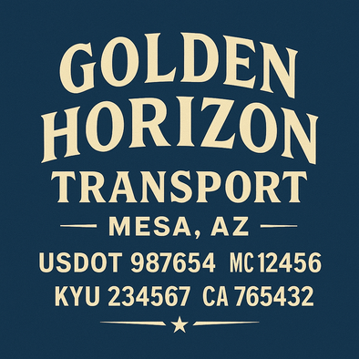 Truck Door Decal Sticker Signs With USDOT, MC, KYU, CA & Others | US DOT Compliant Truck Door Signs For Semi-Trucks, Work Trucks, Hot Shots (Set of 2)