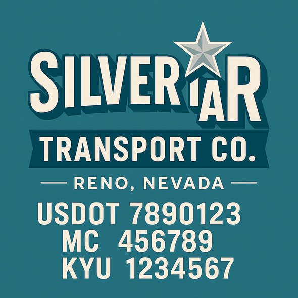 Truck Door Decal Sticker Signs With USDOT, MC, KYU, CA & Others | US DOT Compliant Truck Door Signs For Semi-Trucks, Work Trucks, Hot Shots (Set of 2)