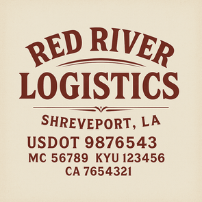 Truck Door Decal Sticker Signs With USDOT, MC, KYU, CA & Others | US DOT Compliant Truck Door Signs For Semi-Trucks, Work Trucks, Hot Shots (Set of 2)