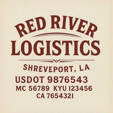 Truck Door Decal Sticker Signs With USDOT, MC, KYU, CA & Others | US DOT Compliant Truck Door Signs For Semi-Trucks, Work Trucks, Hot Shots (Set of 2)