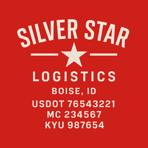 Truck Door Decal Sticker Signs With USDOT, MC, KYU, CA & Others | US DOT Compliant Truck Door Signs For Semi-Trucks, Work Trucks, Hot Shots (Set of 2)
