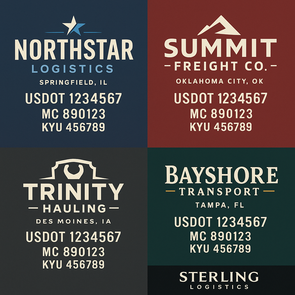 Truck Door Decal Sticker Signs With USDOT, MC, KYU, CA & Others | US DOT Compliant Truck Door Signs For Semi-Trucks, Work Trucks, Hot Shots (Set of 2)