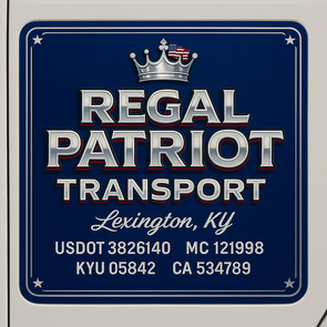 Truck Door Decal Sticker Signs With USDOT, MC, KYU, CA & Others | US DOT Compliant Truck Door Signs For Semi-Trucks, Work Trucks, Hot Shots (Set of 2)