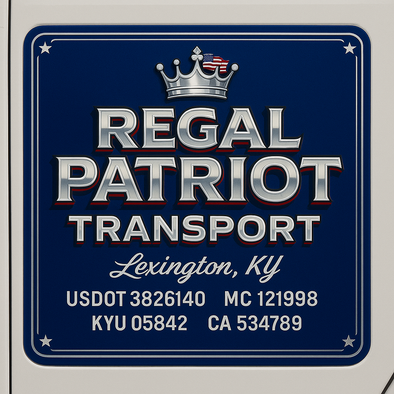 Truck Door Decal Sticker Signs With USDOT, MC, KYU, CA & Others | US DOT Compliant Truck Door Signs For Semi-Trucks, Work Trucks, Hot Shots (Set of 2)