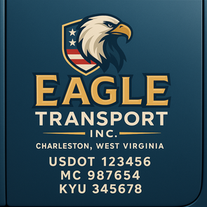 Truck Door Decal Sticker Signs With USDOT, MC, KYU, CA & Others | US DOT Compliant Truck Door Signs For Semi-Trucks, Work Trucks, Hot Shots (Set of 2)