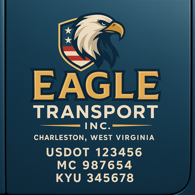 Truck Door Decal Sticker Signs With USDOT, MC, KYU, CA & Others | US DOT Compliant Truck Door Signs For Semi-Trucks, Work Trucks, Hot Shots (Set of 2)