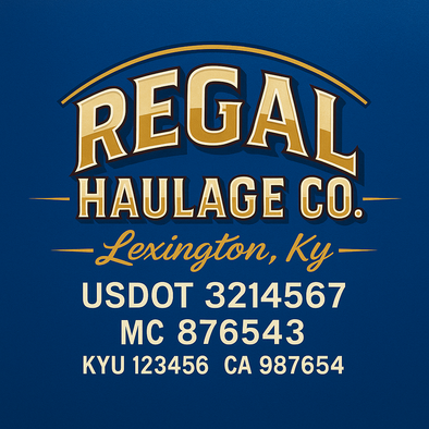 Truck Door Decal Sticker Signs With USDOT, MC, KYU, CA & Others | US DOT Compliant Truck Door Signs For Semi-Trucks, Work Trucks, Hot Shots (Set of 2)