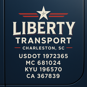 Truck Door Decal Sticker Signs With USDOT, MC, KYU, CA & Others | US DOT Compliant Truck Door Signs For Semi-Trucks, Work Trucks, Hot Shots (Set of 2)