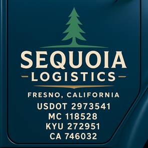 Truck Door Decal Sticker Signs With USDOT, MC, KYU, CA & Others | US DOT Compliant Truck Door Signs For Semi-Trucks, Work Trucks, Hot Shots (Set of 2)