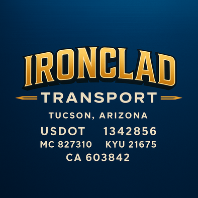 Truck Door Decal Sticker Signs With USDOT, MC, KYU, CA & Others | US DOT Compliant Truck Door Signs For Semi-Trucks, Work Trucks, Hot Shots (Set of 2)