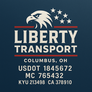 Truck Door Decal Sticker Signs With USDOT, MC, KYU, CA & Others | US DOT Compliant Truck Door Signs For Semi-Trucks, Work Trucks, Hot Shots (Set of 2)