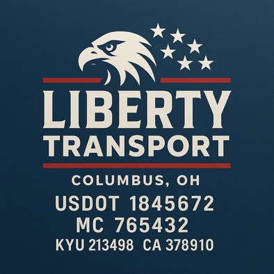 Truck Door Decal Sticker Signs With USDOT, MC, KYU, CA & Others | US DOT Compliant Truck Door Signs For Semi-Trucks, Work Trucks, Hot Shots (Set of 2)
