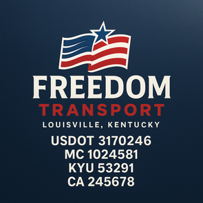 Truck Door Decal Sticker Signs With USDOT, MC, KYU, CA & Others | US DOT Compliant Truck Door Signs For Semi-Trucks, Work Trucks, Hot Shots (Set of 2)