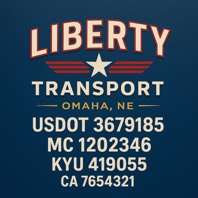 Truck Door Decal Sticker Signs With USDOT, MC, KYU, CA & Others | US DOT Compliant Truck Door Signs For Semi-Trucks, Work Trucks, Hot Shots (Set of 2)