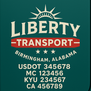 Truck Door Decal Sticker Signs With USDOT, MC, KYU, CA & Others | US DOT Compliant Truck Door Signs For Semi-Trucks, Work Trucks, Hot Shots (Set of 2)
