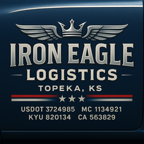 Truck Door Decal Sticker Signs With USDOT, MC, KYU, CA & Others | US DOT Compliant Truck Door Signs For Semi-Trucks, Work Trucks, Hot Shots (Set of 2)