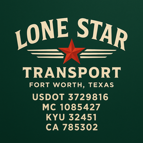 Truck Door Decal Sticker Signs With USDOT, MC, KYU, CA & Others | US DOT Compliant Truck Door Signs For Semi-Trucks, Work Trucks, Hot Shots (Set of 2)