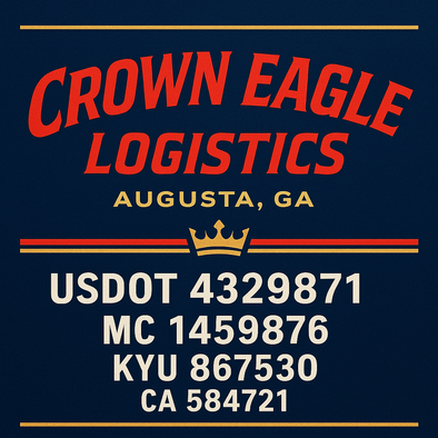 Truck Door Decal Sticker Signs With USDOT, MC, KYU, CA & Others | US DOT Compliant Truck Door Signs For Semi-Trucks, Work Trucks, Hot Shots (Set of 2)