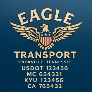 Truck Door Decal Sticker Signs With USDOT, MC, KYU, CA & Others | US DOT Compliant Truck Door Signs For Semi-Trucks, Work Trucks, Hot Shots (Set of 2)