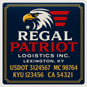 Truck Door Decal Sticker Signs With USDOT, MC, KYU, CA & Others | US DOT Compliant Truck Door Signs For Semi-Trucks, Work Trucks, Hot Shots (Set of 2)