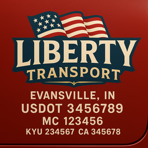 Truck Door Decal Sticker Signs With USDOT, MC, KYU, CA & Others | US DOT Compliant Truck Door Signs For Semi-Trucks, Work Trucks, Hot Shots (Set of 2)