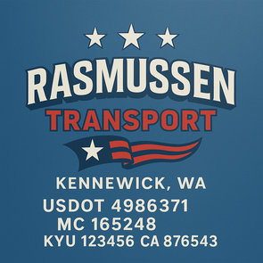 Truck Door Decal Sticker Signs With USDOT, MC, KYU, CA & Others | US DOT Compliant Truck Door Signs For Semi-Trucks, Work Trucks, Hot Shots (Set of 2)