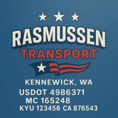 Truck Door Decal Sticker Signs With USDOT, MC, KYU, CA & Others | US DOT Compliant Truck Door Signs For Semi-Trucks, Work Trucks, Hot Shots (Set of 2)