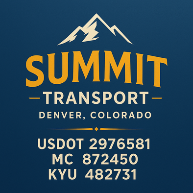 Truck Door Decal Sticker Signs With USDOT, MC, KYU, CA & Others | US DOT Compliant Truck Door Signs For Semi-Trucks, Work Trucks, Hot Shots (Set of 2)