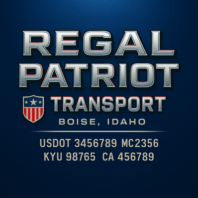 Truck Door Decal Sticker Signs With USDOT, MC, KYU, CA & Others | US DOT Compliant Truck Door Signs For Semi-Trucks, Work Trucks, Hot Shots (Set of 2)