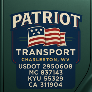 Truck Door Decal Sticker Signs With USDOT, MC, KYU, CA & Others | US DOT Compliant Truck Door Signs For Semi-Trucks, Work Trucks, Hot Shots (Set of 2)