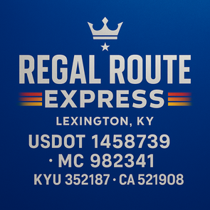 Truck Door Decal Sticker Signs With USDOT, MC, KYU, CA & Others | US DOT Compliant Truck Door Signs For Semi-Trucks, Work Trucks, Hot Shots (Set of 2)