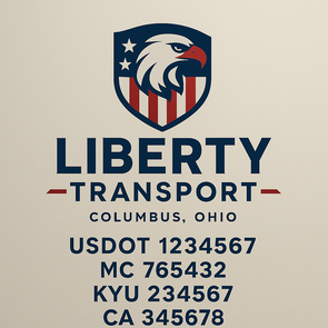 Truck Door Decal Sticker Signs With USDOT, MC, KYU, CA & Others | US DOT Compliant Truck Door Signs For Semi-Trucks, Work Trucks, Hot Shots (Set of 2)