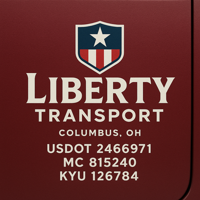 Truck Door Decal Sticker Signs With USDOT, MC, KYU, CA & Others | US DOT Compliant Truck Door Signs For Semi-Trucks, Work Trucks, Hot Shots (Set of 2)
