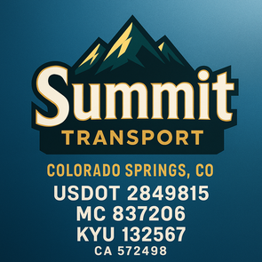 Truck Door Decal Sticker Signs With USDOT, MC, KYU, CA & Others | US DOT Compliant Truck Door Signs For Semi-Trucks, Work Trucks, Hot Shots (Set of 2)