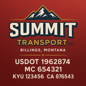 Truck Door Decal Sticker Signs With USDOT, MC, KYU, CA & Others | US DOT Compliant Truck Door Signs For Semi-Trucks, Work Trucks, Hot Shots (Set of 2)