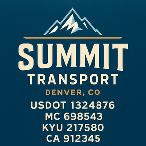 Truck Door Decal Sticker Signs With USDOT, MC, KYU, CA & Others | US DOT Compliant Truck Door Signs For Semi-Trucks, Work Trucks, Hot Shots (Set of 2)