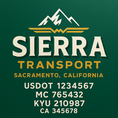 Truck Door Decal Sticker Signs With USDOT, MC, KYU, CA & Others | US DOT Compliant Truck Door Signs For Semi-Trucks, Work Trucks, Hot Shots (Set of 2)