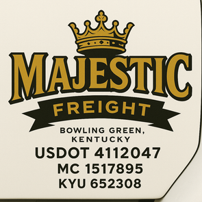 Truck Door Decal Sticker Signs With USDOT, MC, KYU, CA & Others | US DOT Compliant Truck Door Signs For Semi-Trucks, Work Trucks, Hot Shots (Set of 2)