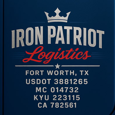 Truck Door Decal Sticker Signs With USDOT, MC, KYU, CA & Others | US DOT Compliant Truck Door Signs For Semi-Trucks, Work Trucks, Hot Shots (Set of 2)
