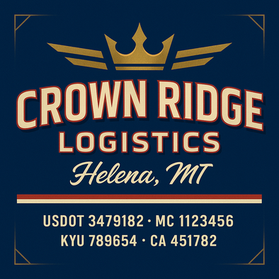 Truck Door Decal Sticker Signs With USDOT, MC, KYU, CA & Others | US DOT Compliant Truck Door Signs For Semi-Trucks, Work Trucks, Hot Shots (Set of 2)